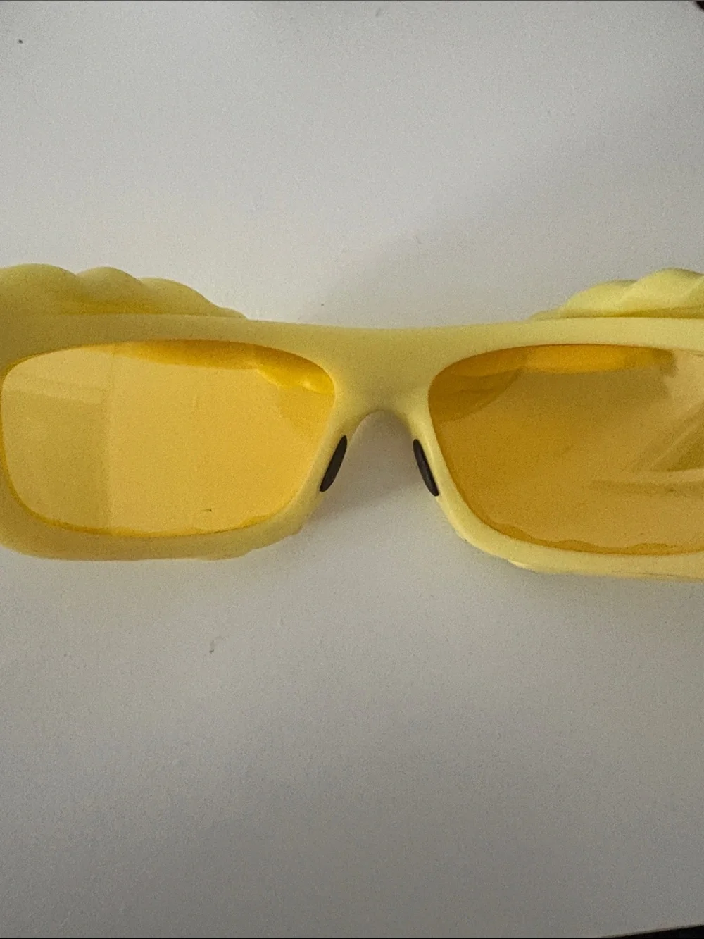 Women’s Yellow Fashion Sunglasses with Braided Frame